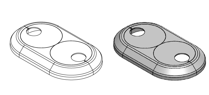 Double floor escutcheon – Excentar 3