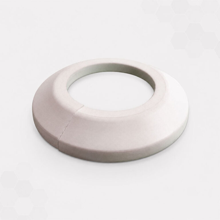 Escutcheon for steel pipes