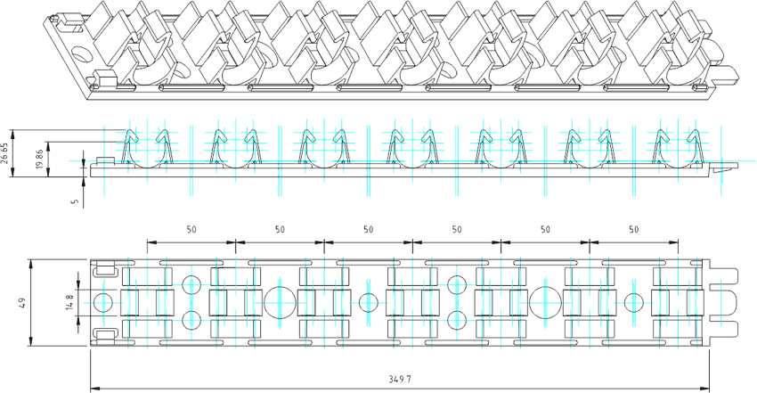 Fixing rail 2